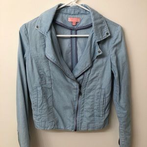 100% cotton biker jacket